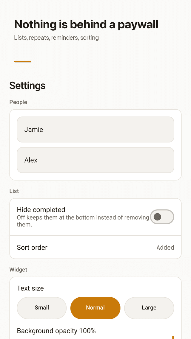Chorebit screenshot