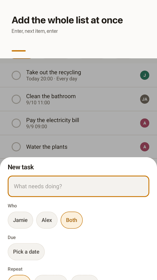 Chorebit screenshot