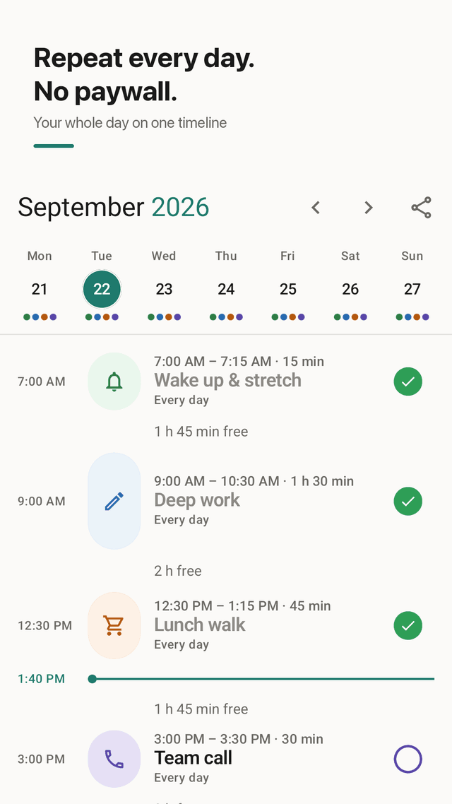 Daystrip screenshot