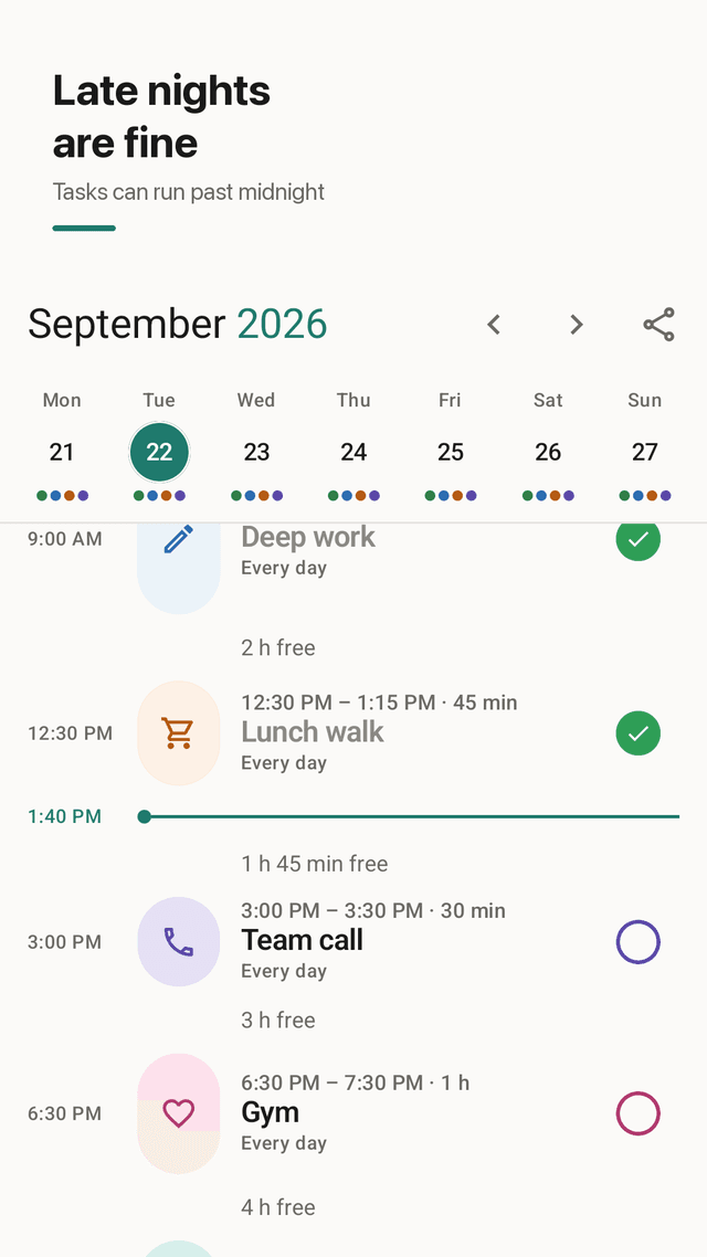 Daystrip screenshot