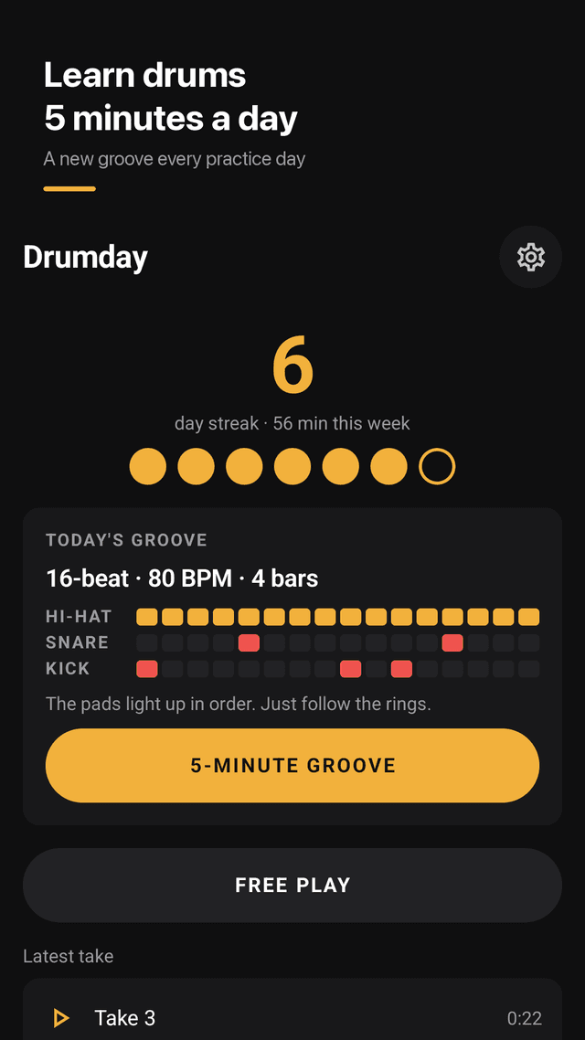 Drumday screenshot
