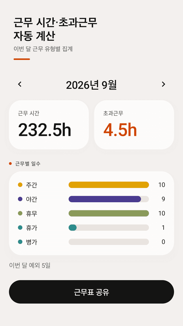 Dutymark screenshot