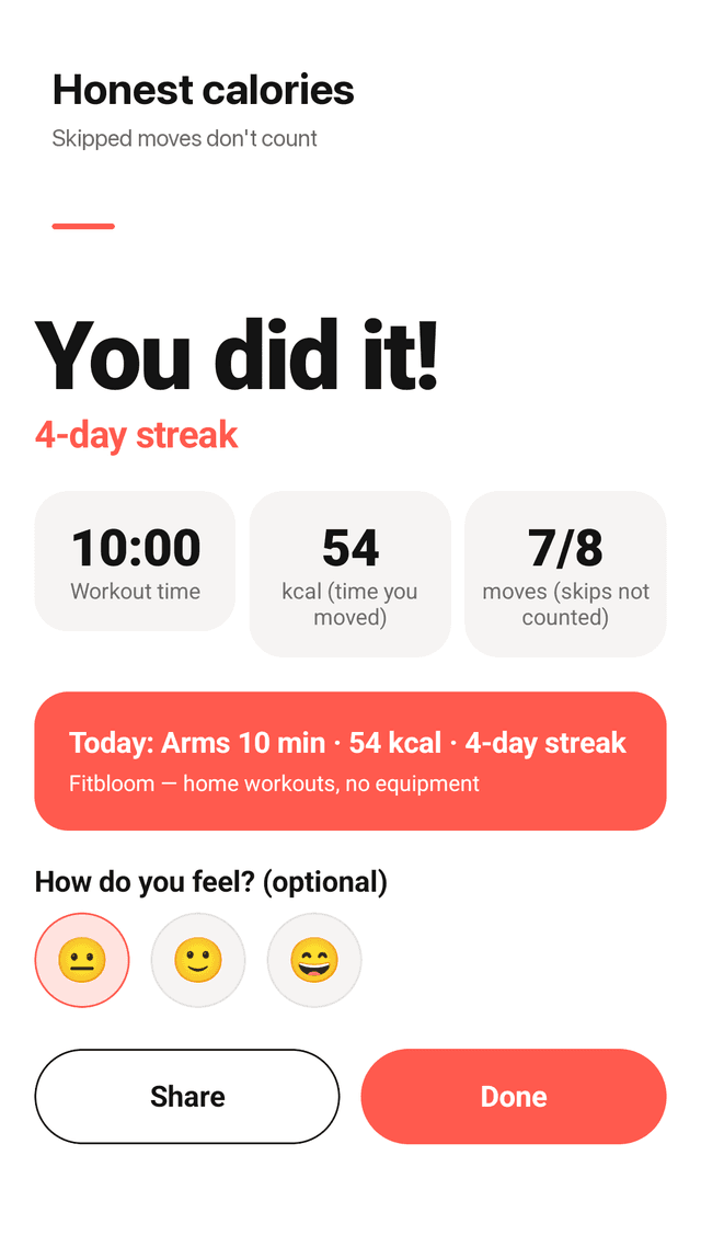 Fitbloom screenshot