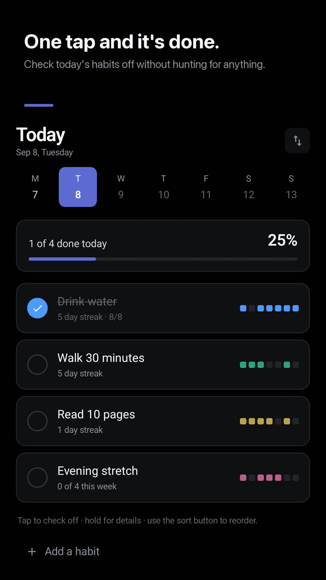 Habitile screenshot