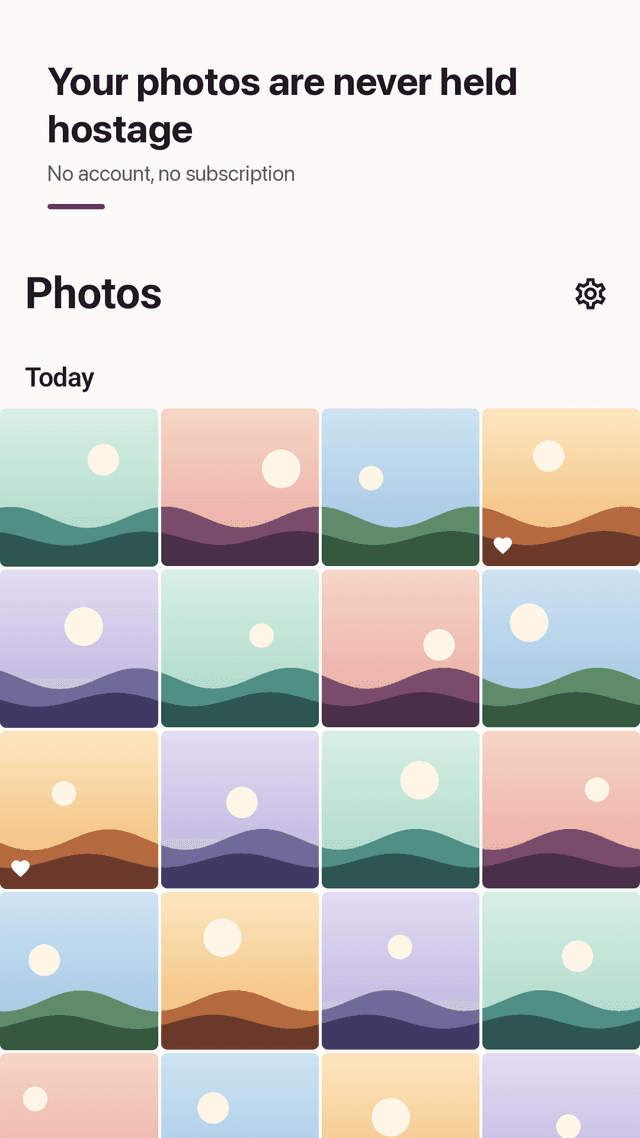 Hidefolio screenshot