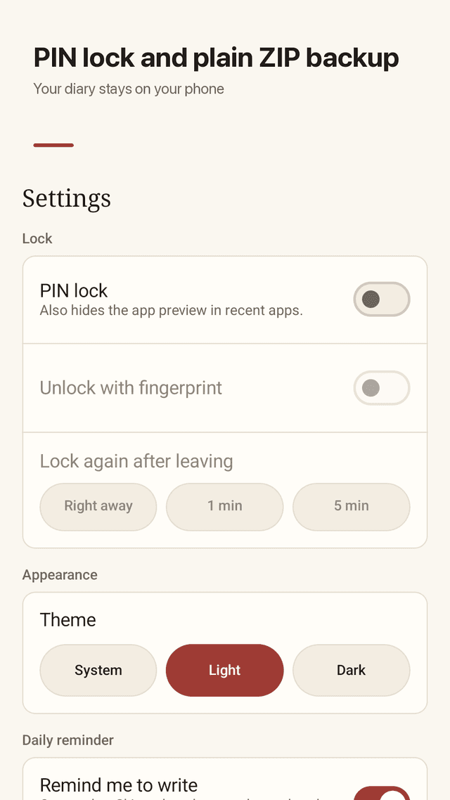 Inkleaf screenshot