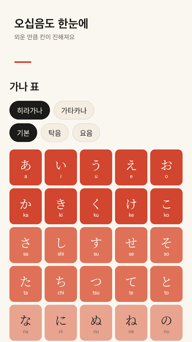 Kanaday screenshot