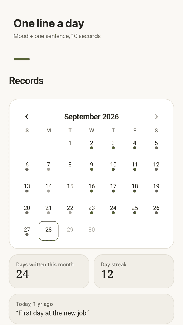 Lifetally screenshot