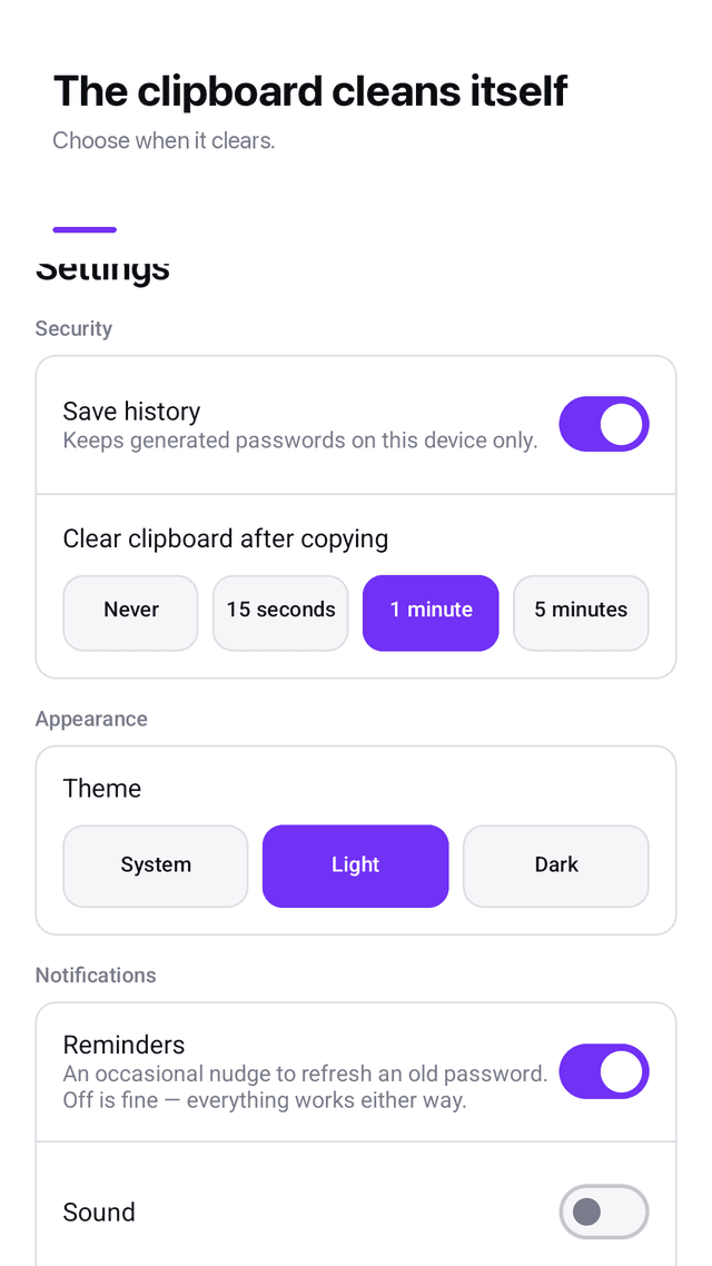 Lockmint screenshot