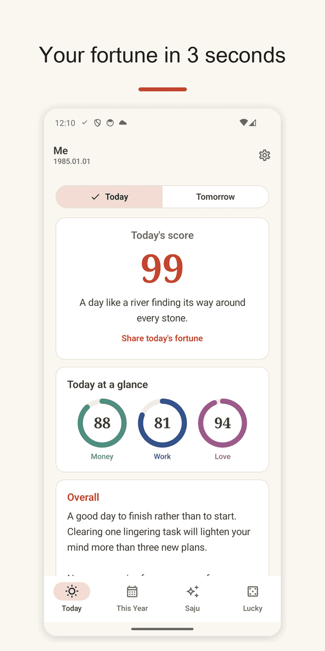 Daily Fortune screenshot
