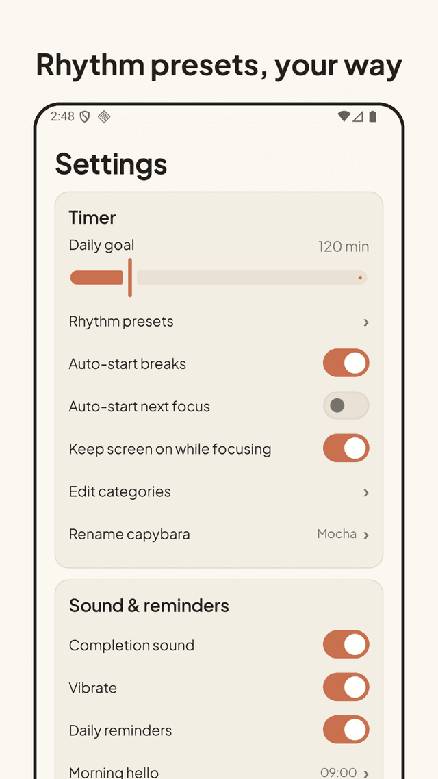 Pebble Focus screenshot