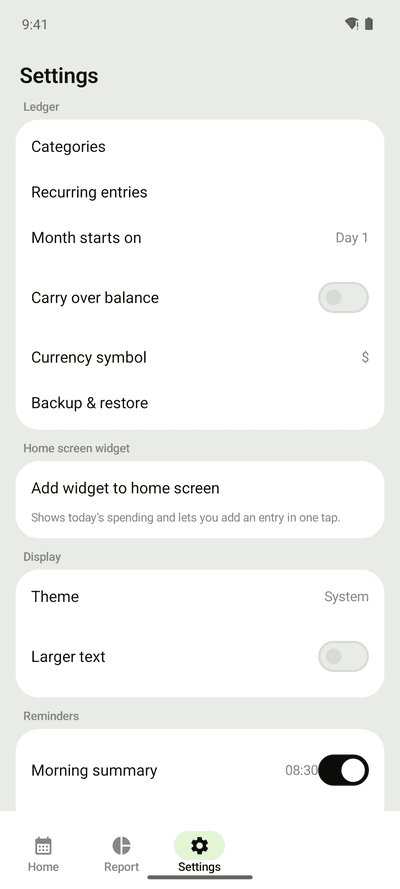 Pennote screenshot