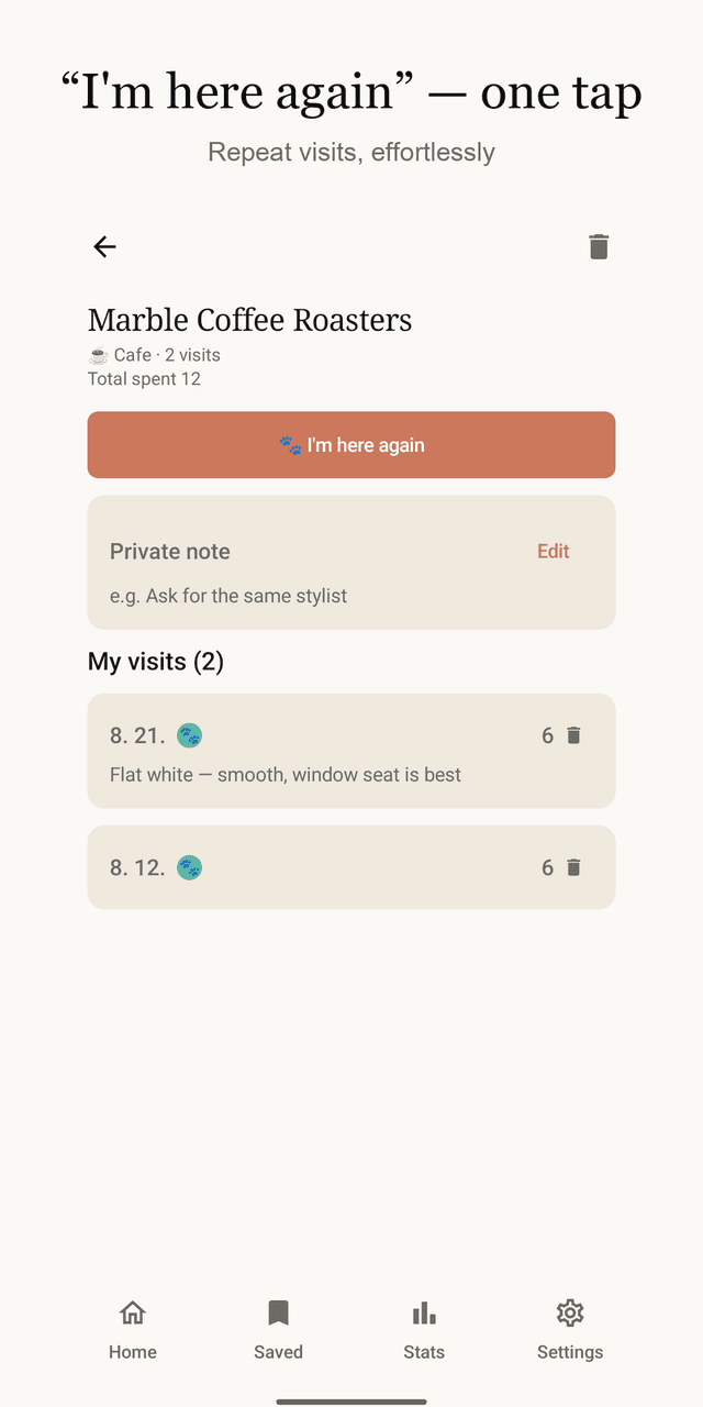 Spotlog screenshot