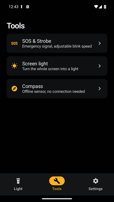 TapLight screenshot