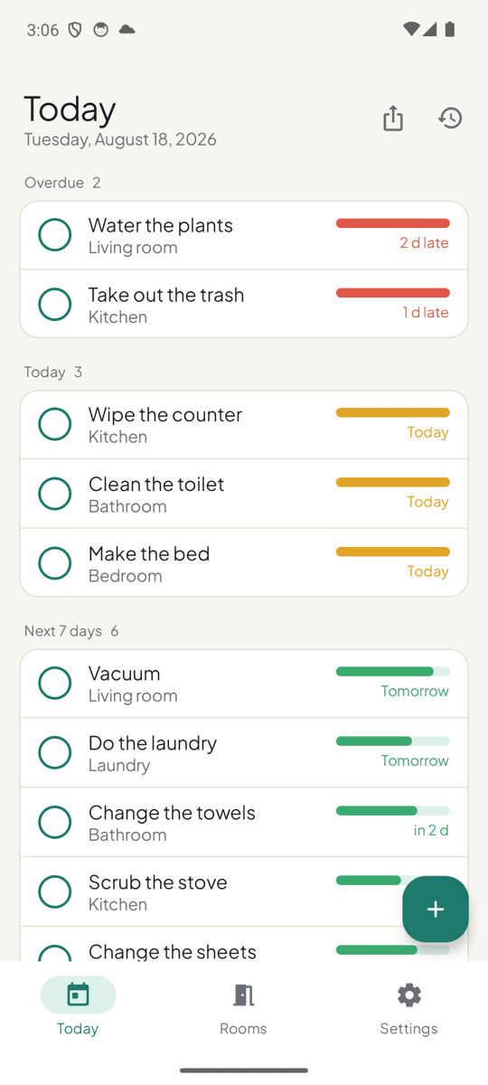 TidyDue screenshot