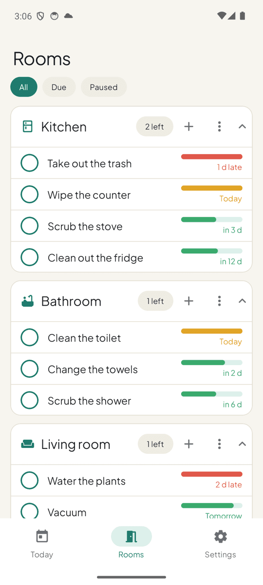 TidyDue screenshot