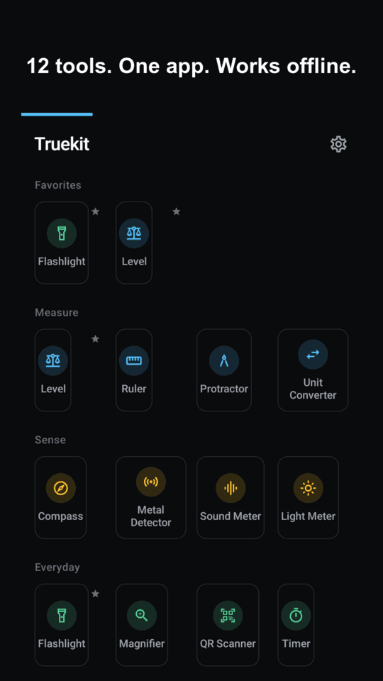 Truekit screenshot