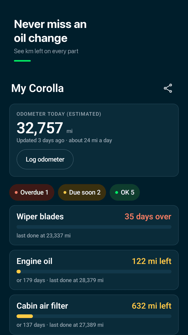 Wearline screenshot