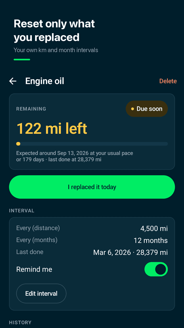 Wearline screenshot