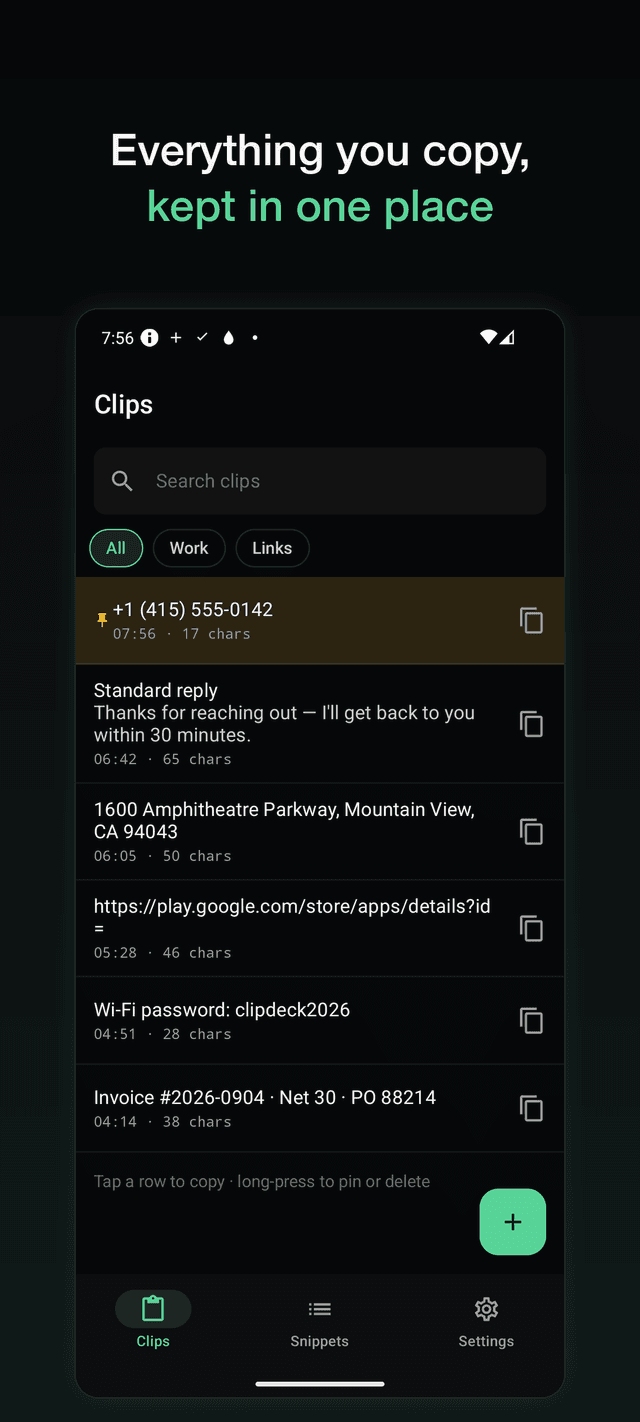 Clipdeck screenshot