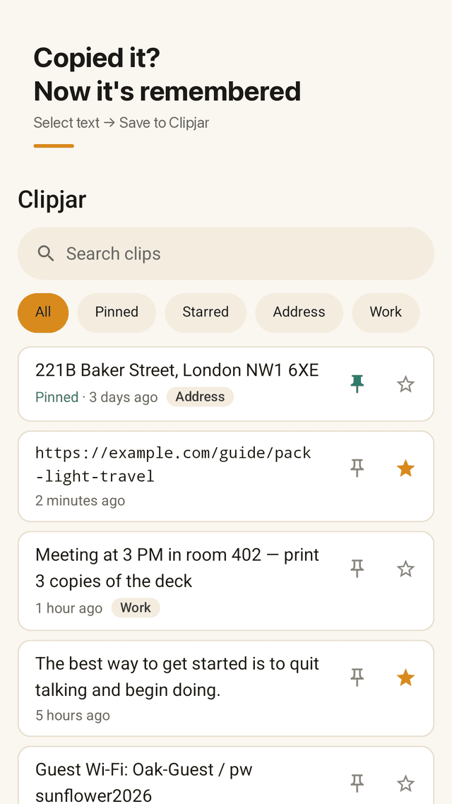 Clipjar screenshot