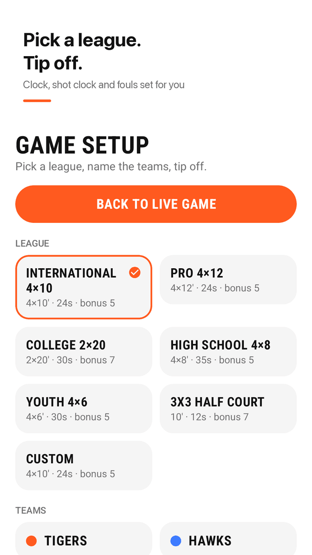 Hoopclock screenshot