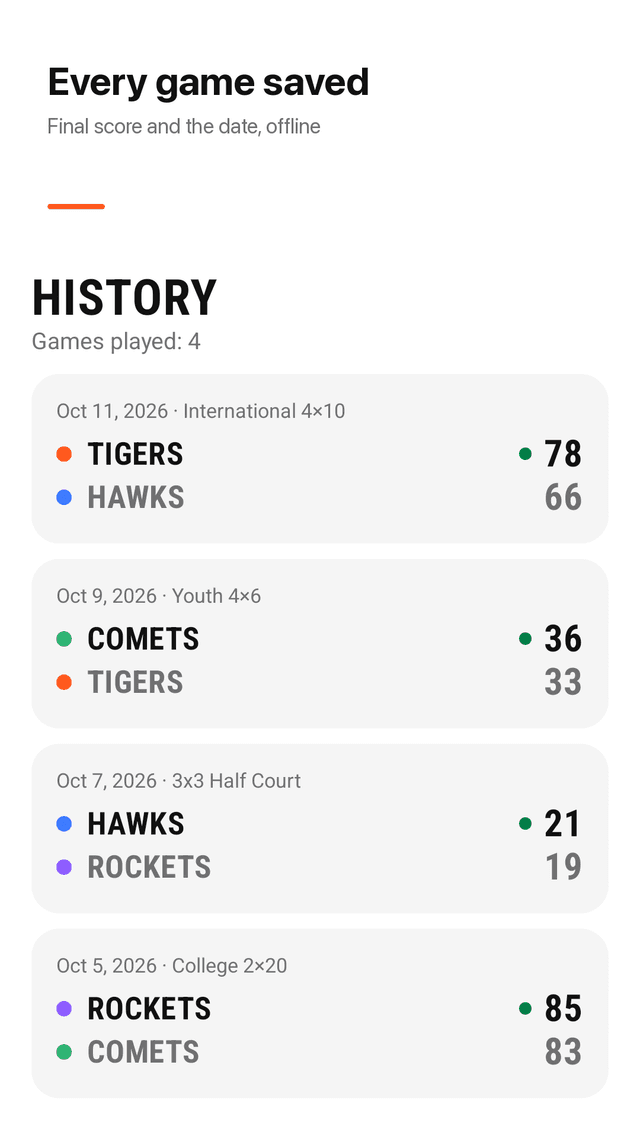 Hoopclock screenshot