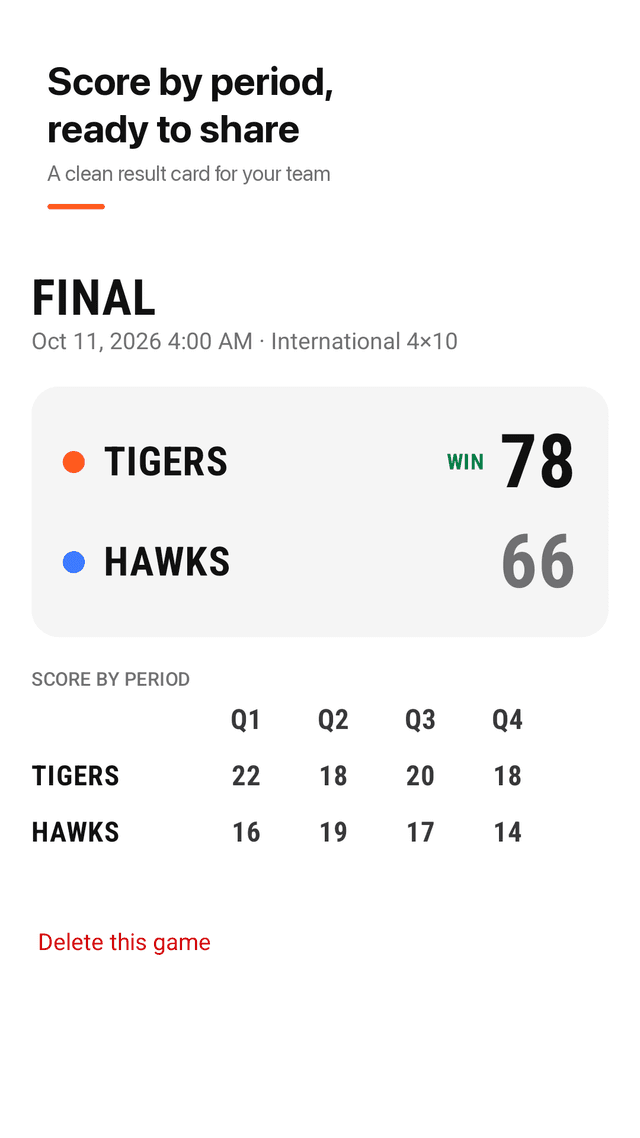 Hoopclock screenshot
