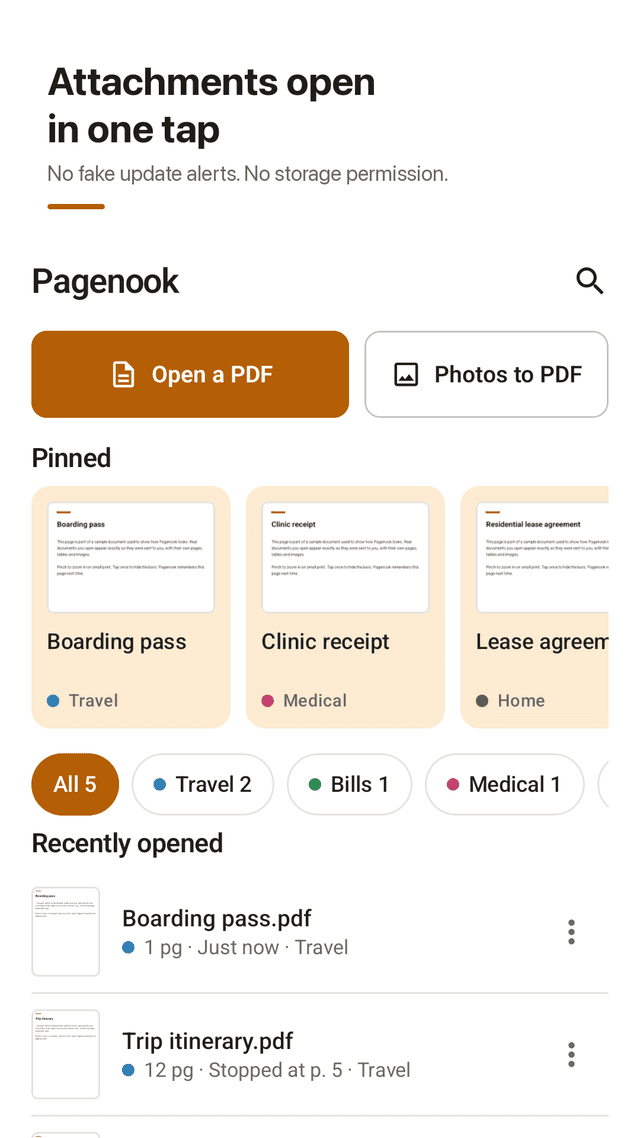 Pagenook screenshot