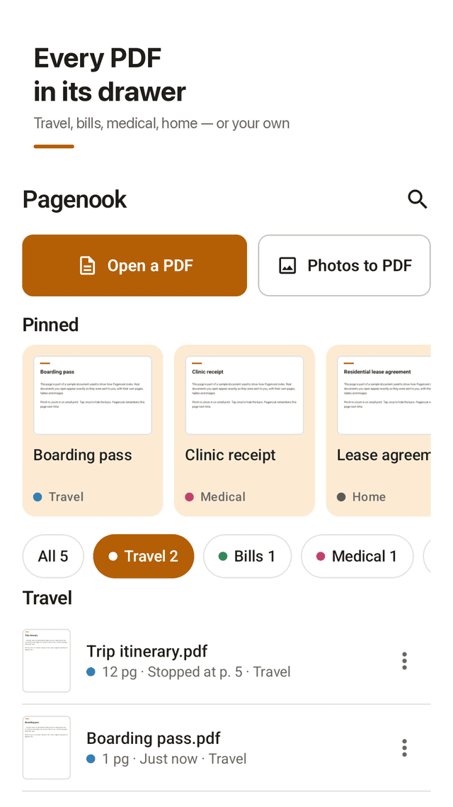 Pagenook screenshot