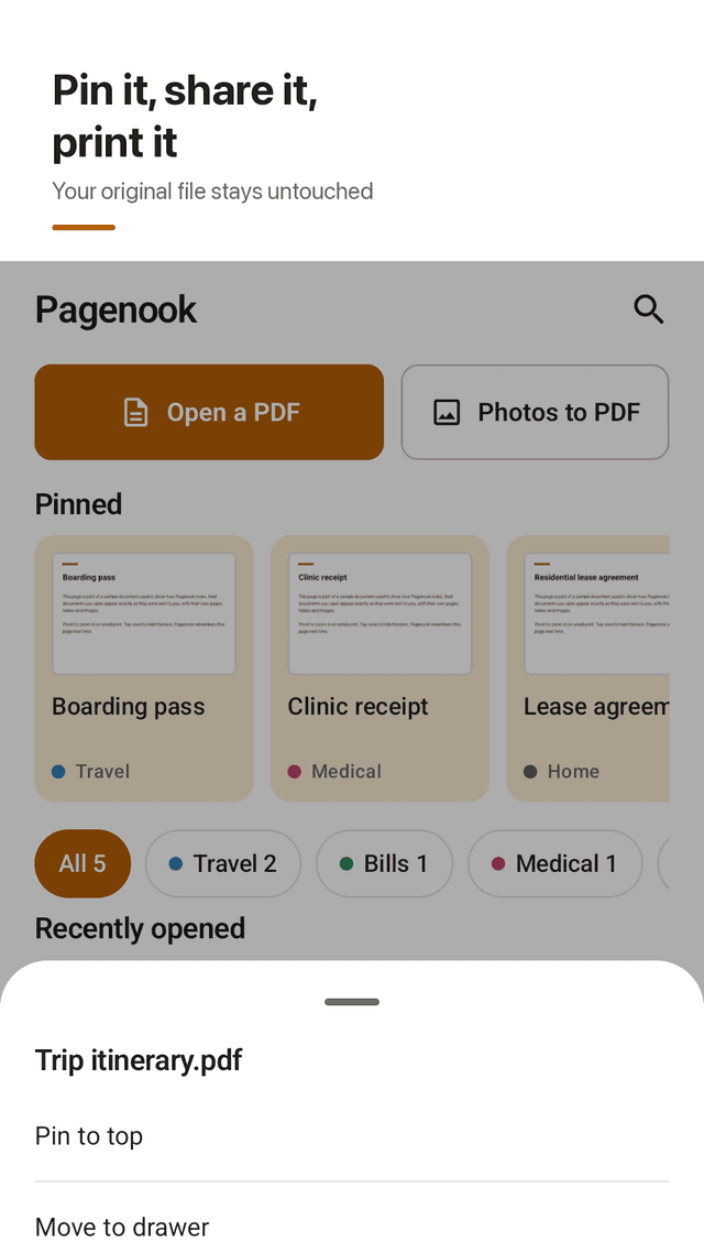 Pagenook screenshot