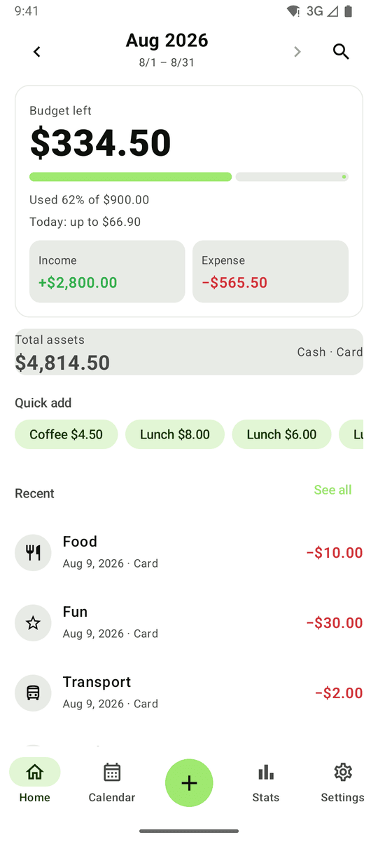 Pennystack screenshot