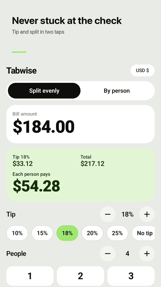 Tabwise screenshot