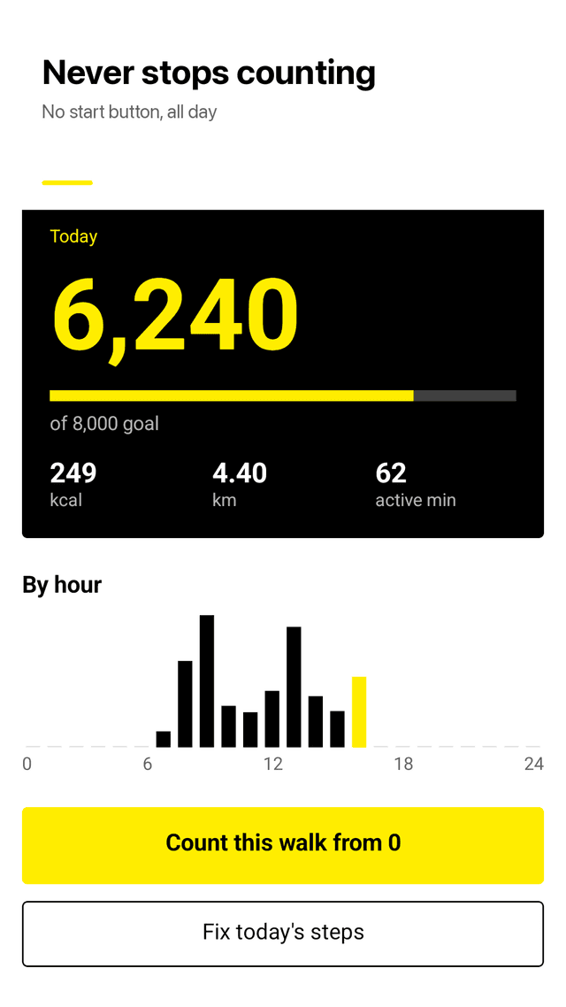 Tallystep screenshot