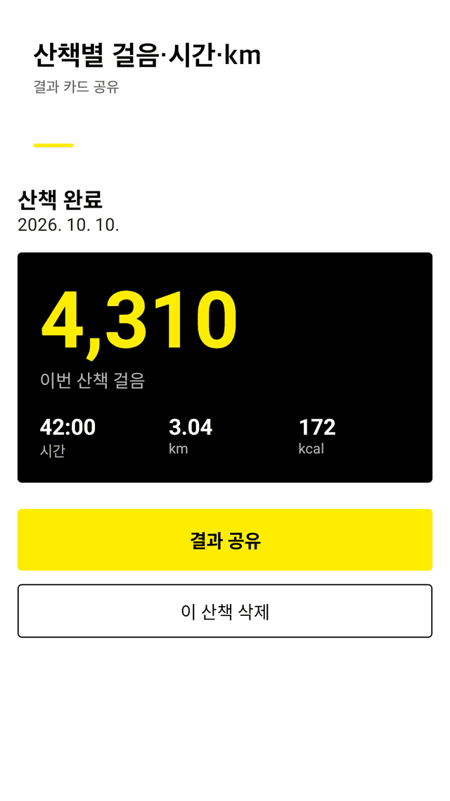 Tallystep screenshot