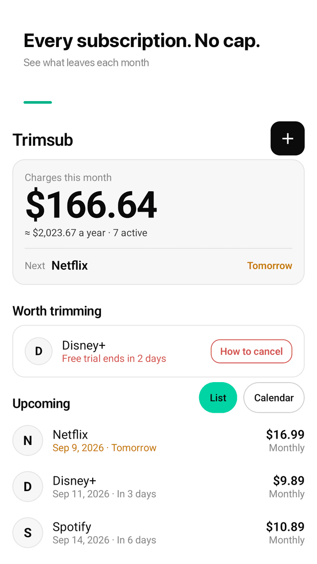 Trimsub screenshot