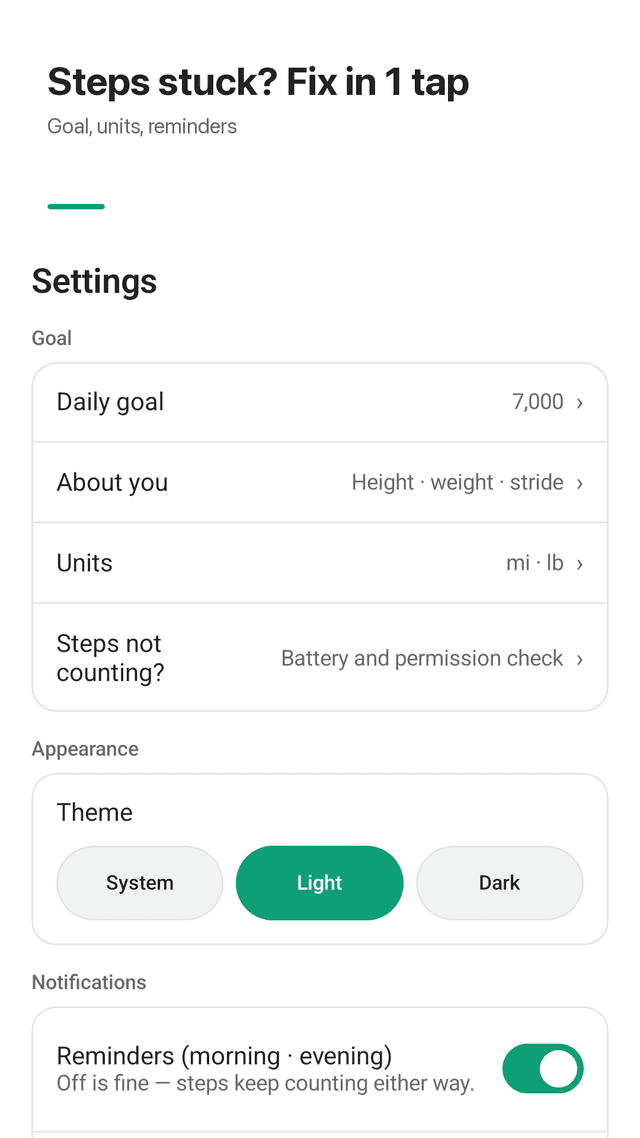 Walkmint screenshot